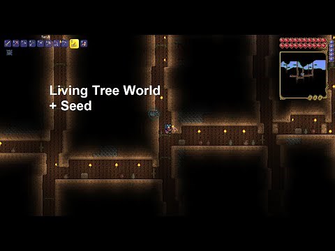 Terraria - Living Tree World + Seed!