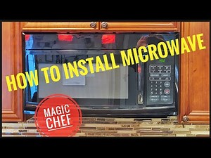 HOW TO INSTALL Home Depot Magic Chef 1.6 cu. ft Over The Range Microwave Unbranded MC0165