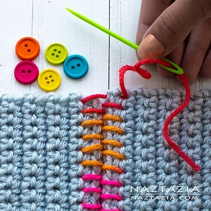 190K views · 6.4K reactions | Ever try some of these techniques when sewing crochet work together? | Naztazia | Facebook