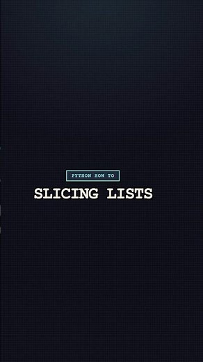 How To : Python Slicing Explained; The Shortcut Beginners Miss