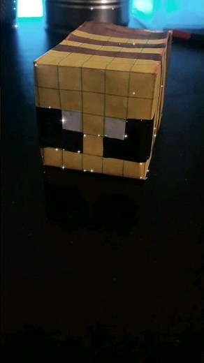 Cómo hacer una abeja de minecraft con papel #minecraft #bee #abejas #papercraft #manualidades