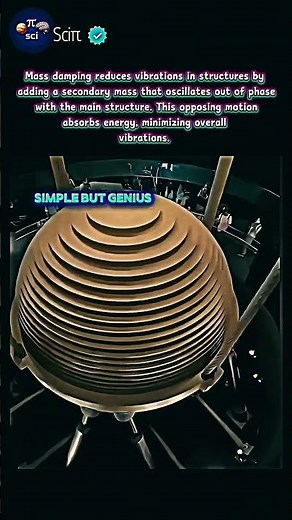 Mass damping great method to eliminate vibration #damping #physics