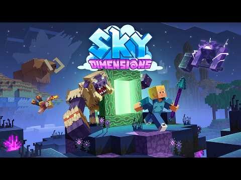 I Explored Minecraft Bedrock's FIRST REAL Sky Dimensions with 22 New Biomes!