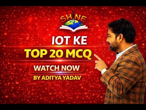 Class-3 || IOT O'level MCQ || Top 20 most important question of Internet of thing