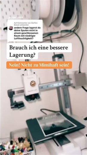 We shouldn't all make such a fuss about storing our 3D printing filaments, should we? #3dprinting...