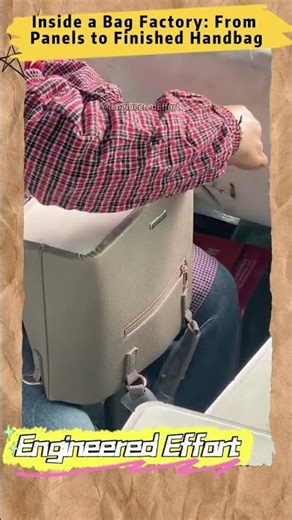 Inside a Bag Factory From Panels to Finished Handbag #EngineeredEffort
