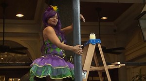 'Greasing of the Poles' draws crowds on Bourbon St.