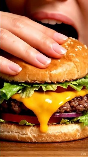 ASMR | Juicy Gourmet Burger Eating | Extreme Mouth Sounds & Close Ups | Relaxing Fast Food Sounds