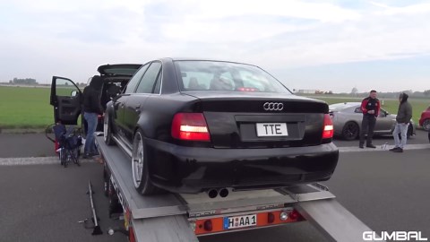 1,250HP Audi S4 B5 Bi-Turbo – Insane 0-318 KM/H Acceleration & LOUD Start! 🔥🚀