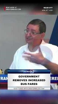 Government Removes Increased Bus Fares