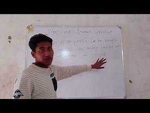 Topic covering Direct and Inverse Variations