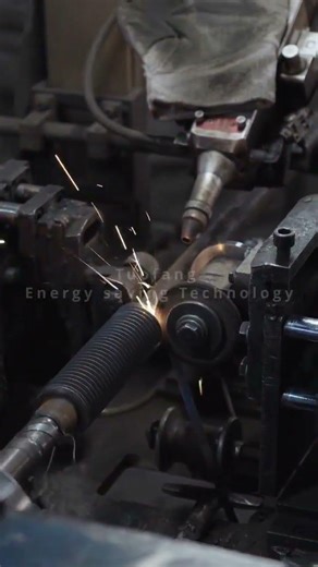 Laser-welded finned tubes #fintube #sourcefactory #tuofang