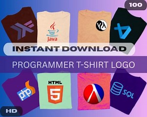 200 Programmer T-shirt Designs Bundle | Coding & Tech Logos for POD | High-resolution Transparent Pngs | Instant Download - Etsy