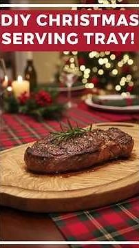 DIY Wood Serving Tray with Handles | Easy CNC Router Project + FREE CAD Files!