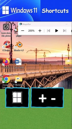 How to Quickly Open the Magnifier using Shortcut Keys in Windows 11
