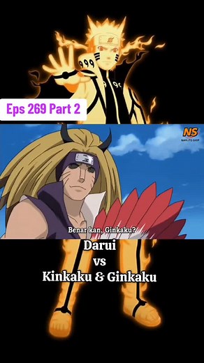Eps 269 Part 2 - Darui vs Kinkaku & Ginkaku #naruto #narutoshippuden #foryoupage #fyp