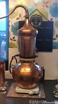 Making Gin Moonshine Alembic Copper Still