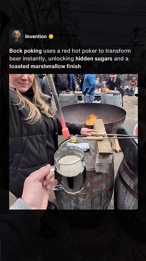 Red Hot Poker Transforms Beer Instantly 🍺 #shorts