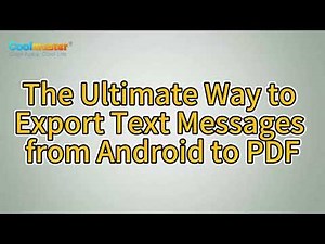 How to Export Text Messages from Android to PDF? [Solved]