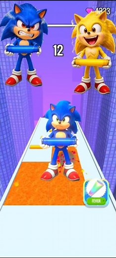 Roof Rails level 10 Sonic saves Amy from Mario! #shortsfeed #shorts #viral