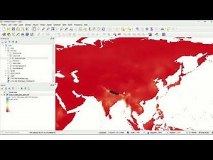 Use Precipitation/Temperature data to visualize a map in QGIS