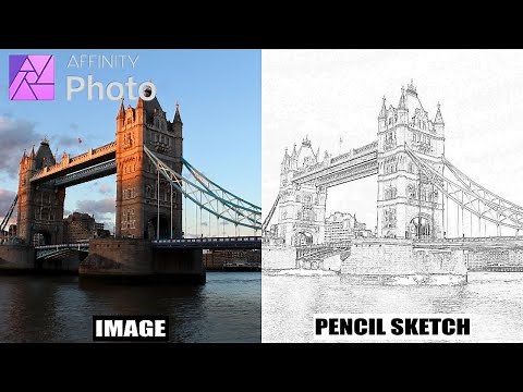 Affinity Photo Tutorial: How to Transform any Photo/Image into a Pencil Sketch.