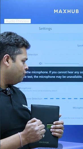The Ultimate Mic Test! Where did the background noise go? #maxhub #smartphone #hybridwork