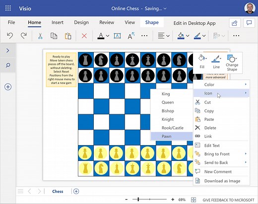 Play Chess with Visio in Teams - bVisual