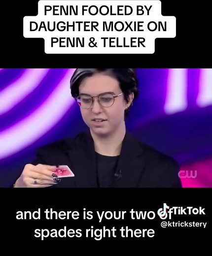Penn fooled by daughter Moxie! #fyp #pennandteller | moxie jillette