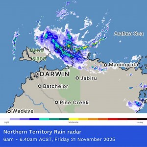 This post has been updated 7:53 ACST The centre of Tropical Cyclone Fina is visible on radar off the Top End coast, north of Jabiru. Bands of showers and storms can be seen rotating clockwise around the centre of Fina. Overnight, Tropical Cyclone Fina weakened slightly to a category one system, but there are signs that it is re-intensifying and re-strengthening. It is highly likely that it will re-intensify to a category two system before it reaches the Top End coastline later today. A Tropical 
