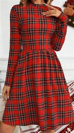 🎄✨ Black Friday meets Christmas magic! Score this trendy red plaid dress—chic, elegant long sleeves, unforgettable flirty skirt for cozy holiday vibes. Cozy soft fabric, festive glow! Early sale: 20% off—sizes flying fast! Tap now & jingle in style! 💃🎁 | Modty