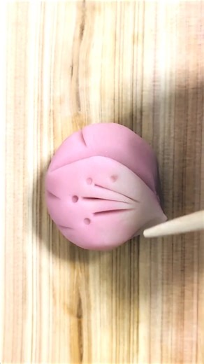 【和菓子初心者🔰入門】特別な道具は不要 桜の和菓子作り和菓子職人の和菓子教室 How to make nerikiri wagashi sakura.#和菓子 #shorts #練り切り