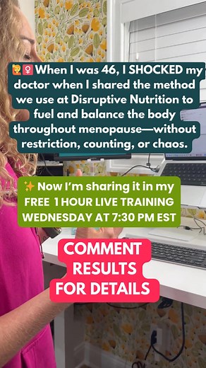 Hot flashes, mood swings, stubborn weight, mental fog… Menopause gets blamed for everything—but what if the real problem is the outdated advice we’ve been given? Most women are handed hormones or told to “just eat less” when what they actually need is a full-body strategy that supports their hormones, metabolism, and mindset. That’s exactly what I’m sharing in a FREE live masterclass on Wednesday. ✨ If you’re pre-, post-, or in the middle of menopause, this is for YOU. 💬 Comment “RESULTS” for m