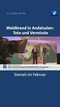 Tote und Vermisste bei Waldbrand in Andalusien #tagesschau #nachrichten #spanien #waldbrand