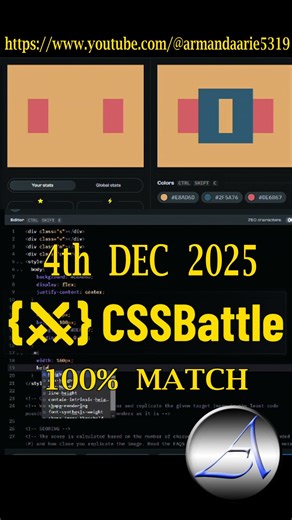 CSS 4th DECEMBER 2025 #cssbattle #cssbattles #CssBattleDaily #codinganddecoding #coding #css