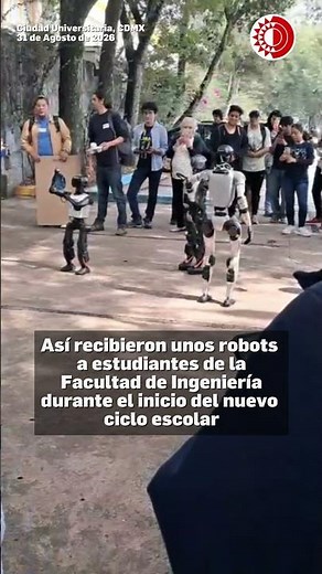 Robots reciben a estudiantes de nuevo ingreso a la Facultad de Ingeniería de la UNAM