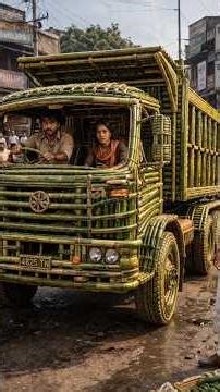 Impossible Build! Truck from Bamboo 😱🚚 | Sachin WoodsArt | #woodcraft #truck #ai #aitruck #hancraft
