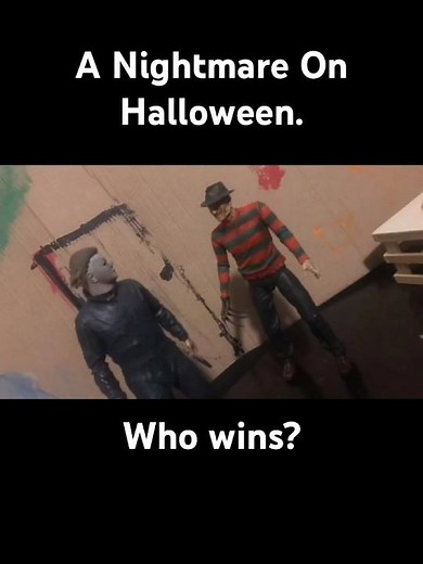 Michael Myers Meets Freddy Krueger || (Nightmare On Elm Street Vs Halloween) #michaelmyers