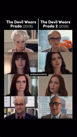 Then vs now. The faces of The Devil Wears Prada are back.👠 #thedevilwearsprada #actor #ytshorts