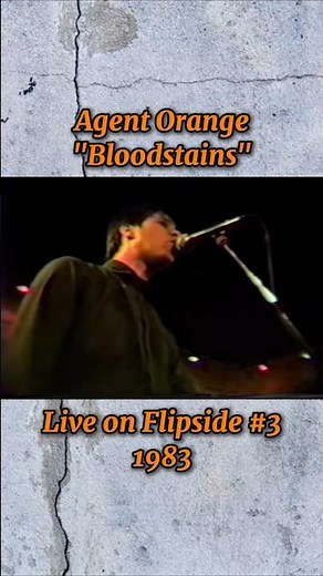 Agent Orange - "Bloodstains" live on Flipside Video Fanzine (1983) #agentorange #80spunk #punkrock