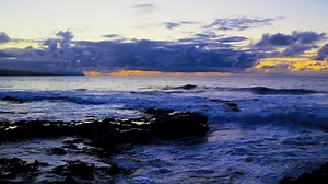 Ocean, Waves, Dusk. Free Stock Video