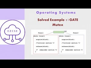 OS31a - Solved Example 1 | Mutex | GATE