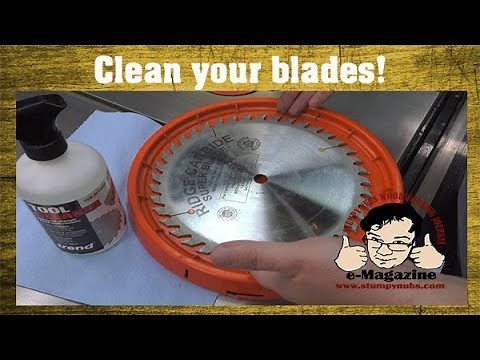 You NEED TO KNOW how I clean my table saw blades (and where to get them sharpened)