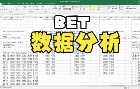 Tristar二代bet比表面积分析仪数据处理
