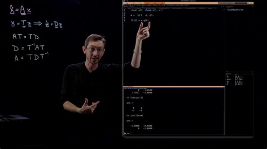 Solving Systems of Differential Equations with Eigenvalues and Eigenvectors