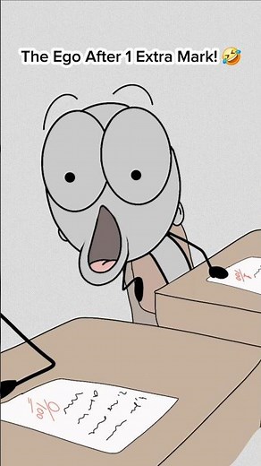 My Ego After One Extra Mark! 🤣 (Best Animation Memes) #relatable #animation #shorts