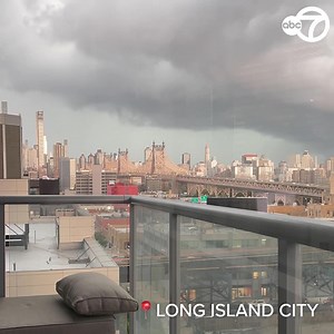 14K views · 243 reactions | STORM ROLLS IN! ⚡⛈️ Timelapse video captured in Long Island City shows the vicious storm ripping through NYC. Severe thunderstorm warnings have been issued across most of the Tri-State as NYC officially marks the first heatwave of the season. https://7ny.tv/34Y62Jh | ABC7NY | Facebook