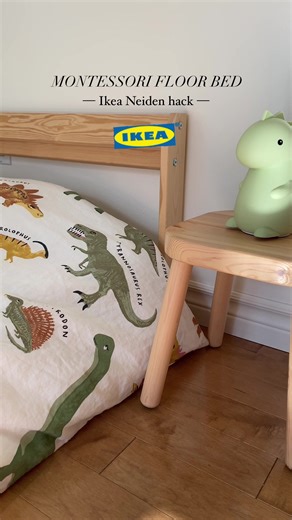 Affordable Floor Bed Option for Toddlers - IKEA Neiden Bed Hack