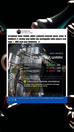 Helldivers 2 Just Made “Useless” Armor Completely Broken #gaming #helldivers2 #helldivers