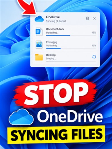 How to Stop OneDrive Syncing | Disable OneDrive on Windows 11 #OneDrive #Windows11 #TechTips #MicrosoftOneDrive #WindowsTips #OneDriveSync